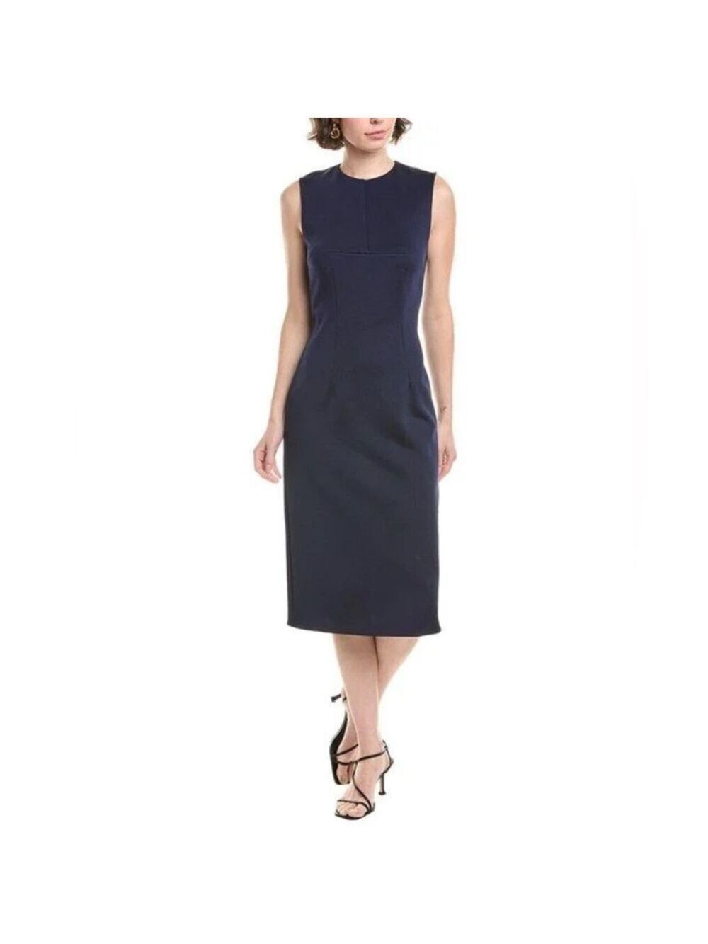 SPORTMAX Women's Blue Andina Midi Sheath Dress sz small